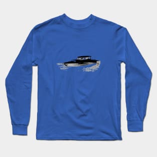 Fishing Boat (Black and Grey Colors) Long Sleeve T-Shirt